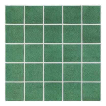 Commomy Matte 3D Peel and Stick Tile,10 Pcs 11.8"x11.8" Forest Green - color: Jungle Green