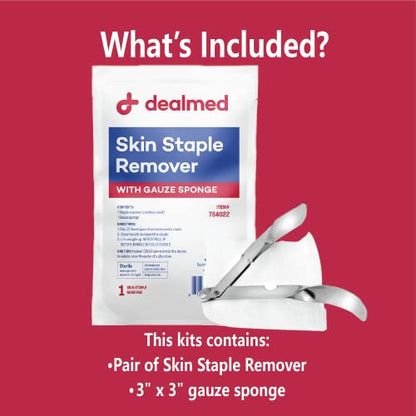Dealmed Sterile Staple Removal Kit - Single-Use - 2 Piece Set