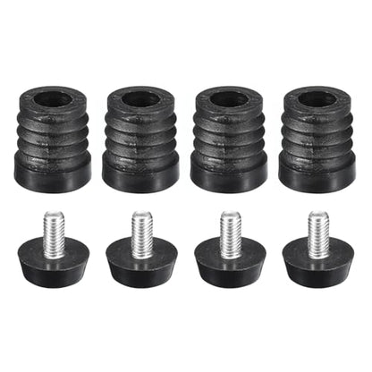 uxcell 4Pcs Inserts for with Leveling Feet,19mm/0.75" OD,M6-1.0mm Thread