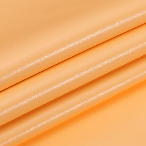 PATIKIL 29x17x0.03 Inch PU Leather Sheets, Soft Colored Faux Cowhide Grain PU Leather Sheet Repair Fabric Patch for Book Binding, Repairing, Crafting, Sewing, Apricot Color - color: Apricot Color