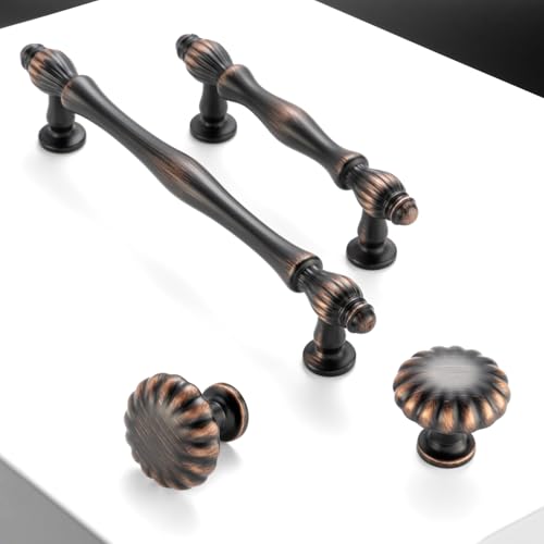5 Inch Oil Rubbed Bronze Cabinet Pulls Drawer Handles 10 Pack 2510 - color: Oil Rubbed Bronze, size: 5 In Hole Distance