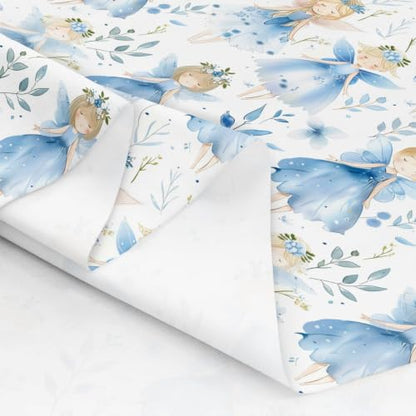 jejeloiu Ballet Fabric by The Yard Soft 5 Yards - color: Blue, size: 5 Yards