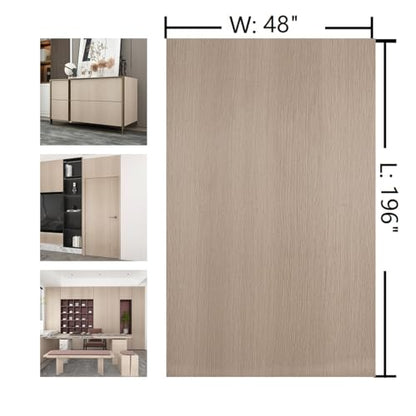 Boobest 48"x196" Extra Wide Wood Wallpaper Peel and Stick Wood Winyl Wrap - color: Brown, size: 48" x 196.8"