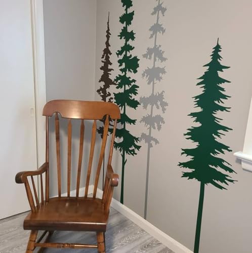 Pine Tree Stencils for Painting Wall Large Pine Tree Stencil - style: Pine Tree