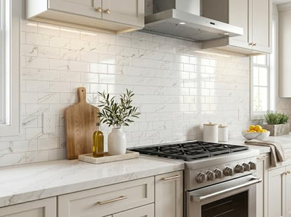 2026 New Upgrade Peel and Stick Backsplash Tile, Peel and Stick 11.34" X 11.57" Wall Tile for Kitchen, Bathroom, Fireplace, Laundry (Polished Carat Gold, 10 Packs) - color: Polished Carat Gold