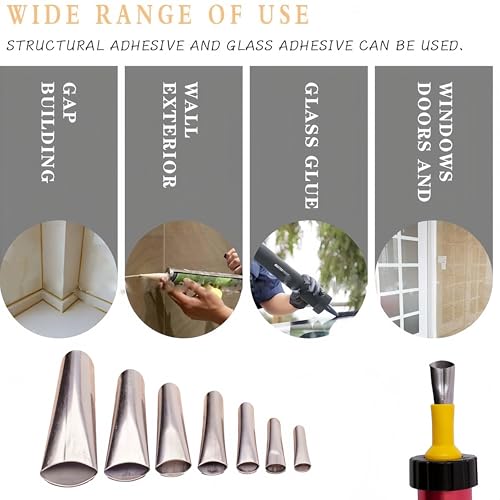 35PCS Sealant Finishing Tool Kit Multi Angle Scrapers Caulk Grout Remover With Nozzles For Bathroom Kitchen Window, Boxed - color: Boxed