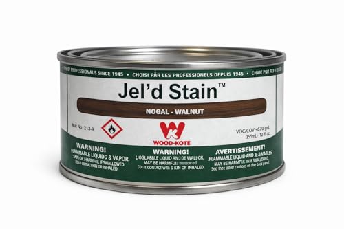 Wood Kote 213-9 Jel'd Stain, Walnut - 12 ounce can - color: Walnut