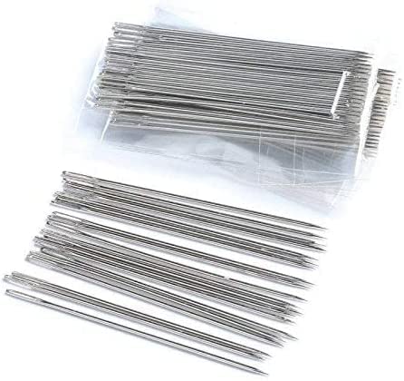 Ourhommie 6-Inch Long Upholsterer Needle Large Eye Hand Sewing Needles