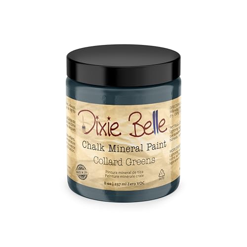 Dixie Belle Paint Company Chalk Mineral Paint - Collard Greens (8oz) - color: Collard Green, size: 8 Fl Oz (Pack of 1)