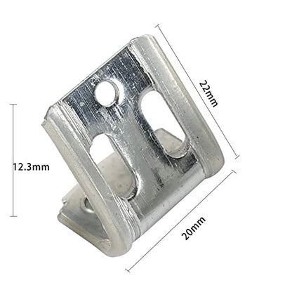 50‑Pack 5-Holes Couch Spring Clips,Ek Clips,Zig-Zag Clip,Sofa Repair