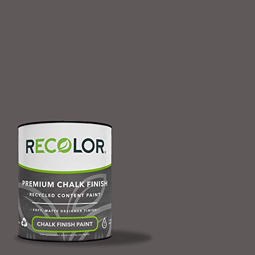 RECOLOR Eco-Friendly Interior Chalk Paint, Matte Finish, 1 Quart, Java - color: Chalk - Java, size: 32 Fl Oz (Pack of 1)