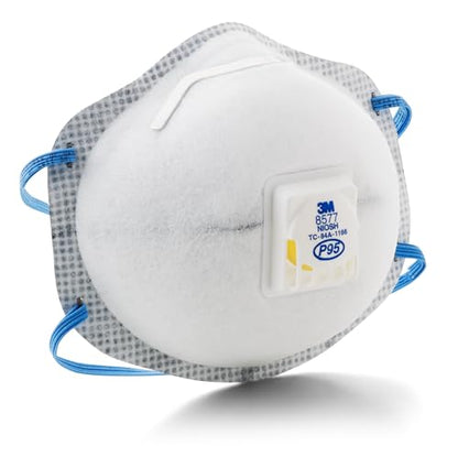 3M Particulate Disposable Respirator 8577, P95, NIOSH APPROVED, Pack of 10