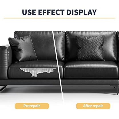 ONine Professional Leather Repair for Sofa,Leather Repair Tape 3x60in(Dark Gray Leather) - color: Dark Gray Leather, size: 3 x 60 inches