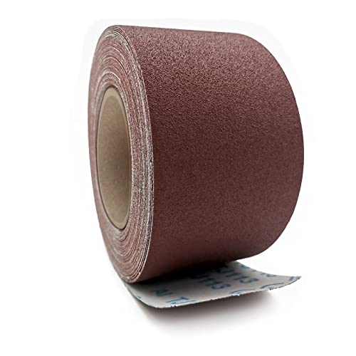 150 Grit Sandpaper Roll, 3 Inch x 49 Feet Emery Cloth Roll Aluminum Oxide Abrasive Paper Roll Continuous Sandpaper for Metalworking, Woodworker, Furniture Repair, Sanding Automotive Plumbing - size: 150 Grit