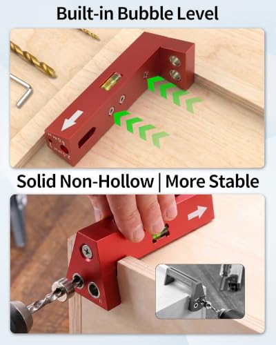 VASTHOME for Blum Undermount Drawer Slides Jig Works with Blum Tandem Drawer Slides 21'' Non-Suspended Drill Guide Jig with Built-in Level, Aluminum Alloy Construction for Stable Fast and Durable Use
