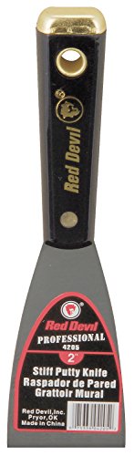 Red Devil 4205 2" Stiff Putty Knife, Silver - size: 2 Inch