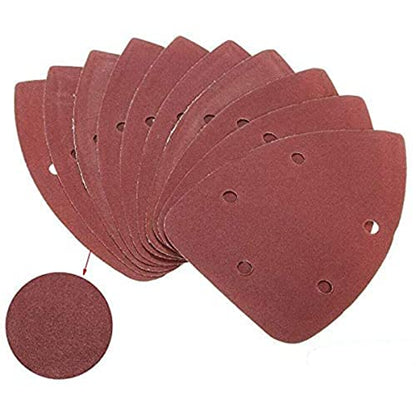 10 Pieces Mouse Sandpaper 5 Holes Detail Sander Sandpaper Hook and Loop Sanding Sheets 180 Grits - size: 180 Grits