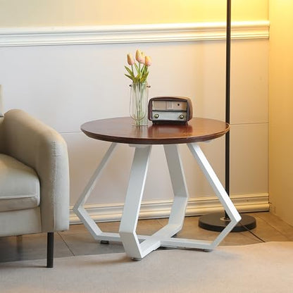 16 Inch Gold Metal Table Legs - Diamond Shape, Industrial Modern Bench & Chair Base, Desk Legs (White) - color: White
