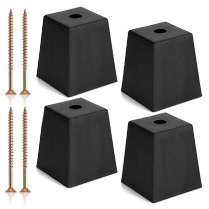 OwnMy 4PCS 3 Inch Plastic Sofa Couch Legs Screw-in Plastic Furniture Legs - size: 3 Inch