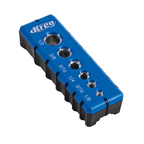 Kreg Portable Drilling Guide, 6 Hardened Drill Guides, KDG-6000