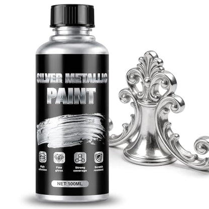 JAOJAO Silver Paint For Metal 100ml Precise Repair Effective Coverage