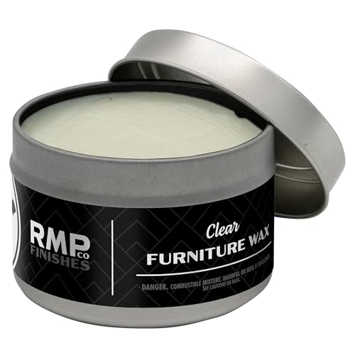 RMP Finishes Furniture Wax Sealant for Painted Furniture, Paint Sealer Topcoat for Cabinets, Unfinished Wood Decor, Beeswax, Clear, 4 oz. - color: Clear, size: 4 Ounce