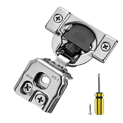 Ravinte 1-1/4 Inch Overlay Soft Close Hinge Kitchen Cabinet Hinges 50 Pack - size: 1-1/4 inch Overlay
