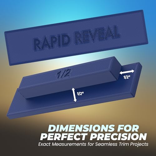 Supply Sons - Rapid Reveal Trim Tool - 1/2" Trim Gauge - Door Reveal Marking Tool - Durable Plastic - Accurate Jamb Marking - Finish Carpentry & Woodworking Tool - Made in The USA (1/2 Inch Spacer) - size: 1/2 Inch