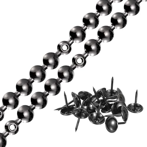 uxcell 2Pcs Upholstery Tacks Strips Nail Trims w/Nails 11mm Gray - color: Gray