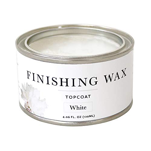 Jolie Finishing Wax - Protective topcoat Paint - Use on interior furniture, cabinets, walls, home decor and accessories - Odor-Free, Non-Hazardous - White - 120 ml - color: White, size: 120 ml