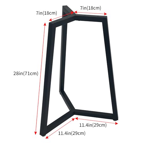 Round Coffee Table Legs,Metal End Side Table Leg,Coffee Table Base Only - color: B, size: 28 x 24 Inch