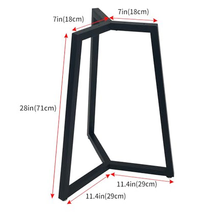 Round Coffee Table Legs,Metal End Side Table Leg,Coffee Table Base Only - color: B, size: 28 x 24 Inch