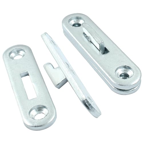 Hordion 4 Sets 3" Bed Rail Fasteners, Wood Bed Rail Fittings Furniture Bed Frame Hardware (Pack of 2) - size: 3 Inch (Pack of 2)