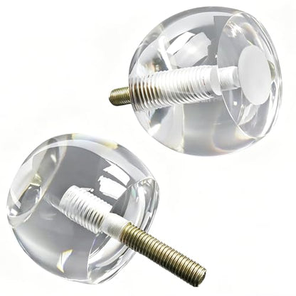 Clear Acrylic Furniture Legs, 1.9 Inch Height, 4Pcs - size: H 1.9 Inch