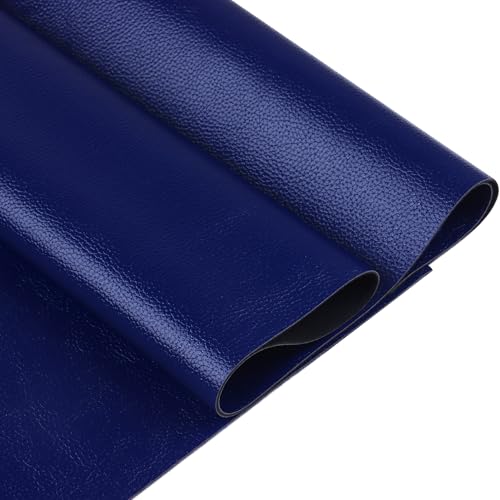 Ramya Faux Leather Sheets Roll 12" X 53"(30cm X 135cm) Upholstery Faux Leather Suitable for Handmade DIY, Earrings, Hair Clips, Sewing Crafts Projects (Royal Blue) - color: Royal Blue