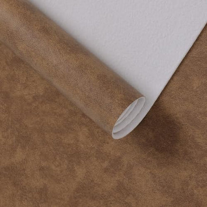 Faux Leather Vinyl Upholstery Fabric by The Yard 1.3mm Thick 55" x 108" - color: Wheat, size: 3 Yards