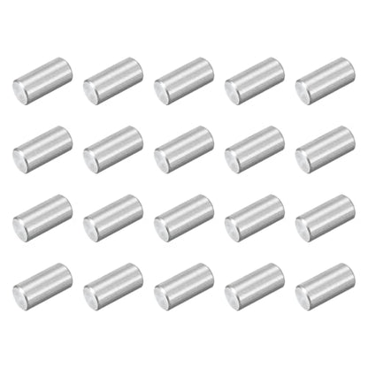 uxcell 60Pcs M3 x 6mm 304 Stainless Steel Dowel Pin, Cylindrical Shelf Support Peg Pin Parallel Pin Fastener for Mechanical Manufacturing, Industry, Furniture Installation, Silver - size: M3x6mm