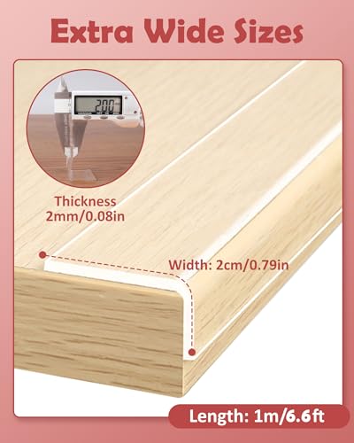 Corner Protectors Baby Proofing Clear Edge Protector Furniture 6.6ft - size: 0.8in x 6.6ft