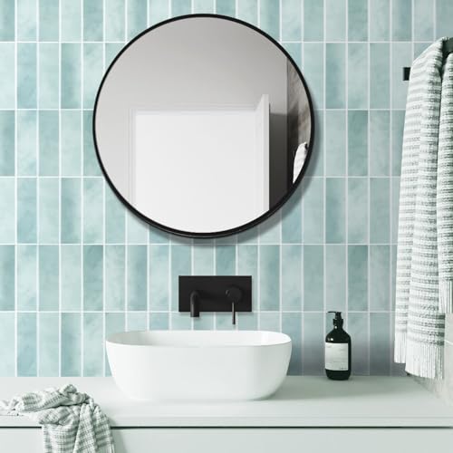 Peel and Stick Tile，New Upgrade Thicker Design Self Adhesive 12" x 12" Large Premium Peel and Stick Backsplash for Kitchen (Mint Green). - color: Mint Green