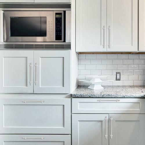 10 Pack 15 Inch Cabinet Pulls knurled Brushed Satin Nickel Kitchen Cabinet Handles Aluminum and Zinc Alloy Drawer Pulls Solid Cabinet Hardware - color: Brushed Satin Nickel Knurled, size: 15'' Hole Center(381mm)