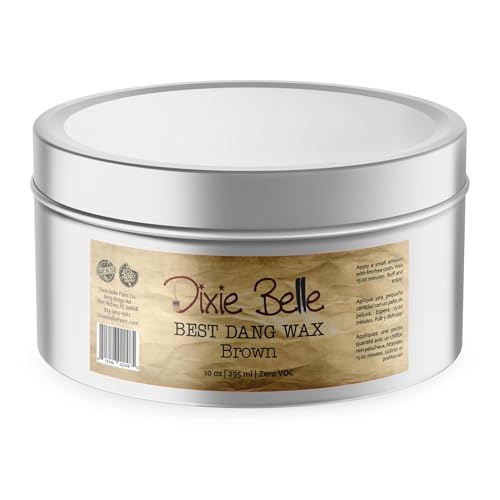 Dixie Belle Paint Company - Best Dang Furniture Wax - Brown (10oz) - color: Brown, size: 10 Ounce (Pack of 1)