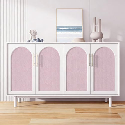 Pink Grasscloth Peel and Stick Wallpaper Fabric Paper 16in x 197in - color: Pink, size: 15.7" x 196.8"