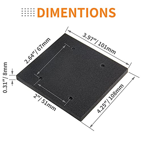 6 Pack Black Foam Sander Pad Replacement