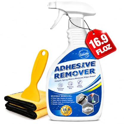 Adhesive Remover Spray, 16.9 oz, Removes Sticker, Label & Glue Residue Fast