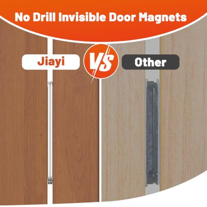 Jiayi 6 Pack Magnetic Door Catch Adhesive Cabinet Door Magnets for Closure