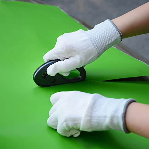 FOSHIO 50M Knife Less Vinyl Wrap Tools Kit, 6PCS Car Wrap Magnets & Vinyl Wrap Gloves, Sponge Roller, Felt Squeegee, Utility Knife Wrapping Paper Cutter Set, Micro Squeegee Window Tint Tools Kit