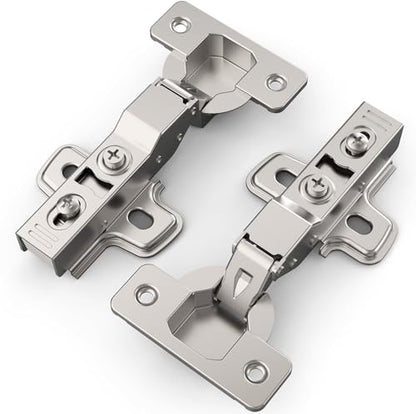 Chibery 30 Pack Half Overlay Cabinet Hinges, Soft Close, Frameless, 105° - size: Half Overlay