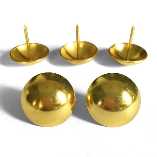 80PCS Big Size 0.9Inch Upholstery Tacks Decorative Nail Vintage Design Gold - color: Gold 80pcs