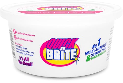 Quick 'n Brite All Purpose Cleaning Paste, True All Purpose Cleaner, Concentrated, 12 oz - size: 12 Ounce (Pack of 1)