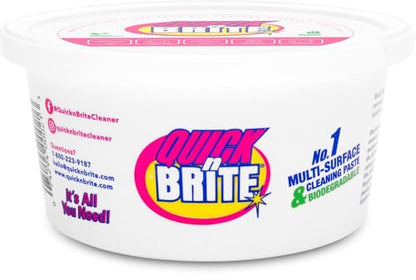 Quick 'n Brite All Purpose Cleaning Paste, True All Purpose Cleaner, Concentrated, 12 oz - size: 12 Ounce (Pack of 1)
